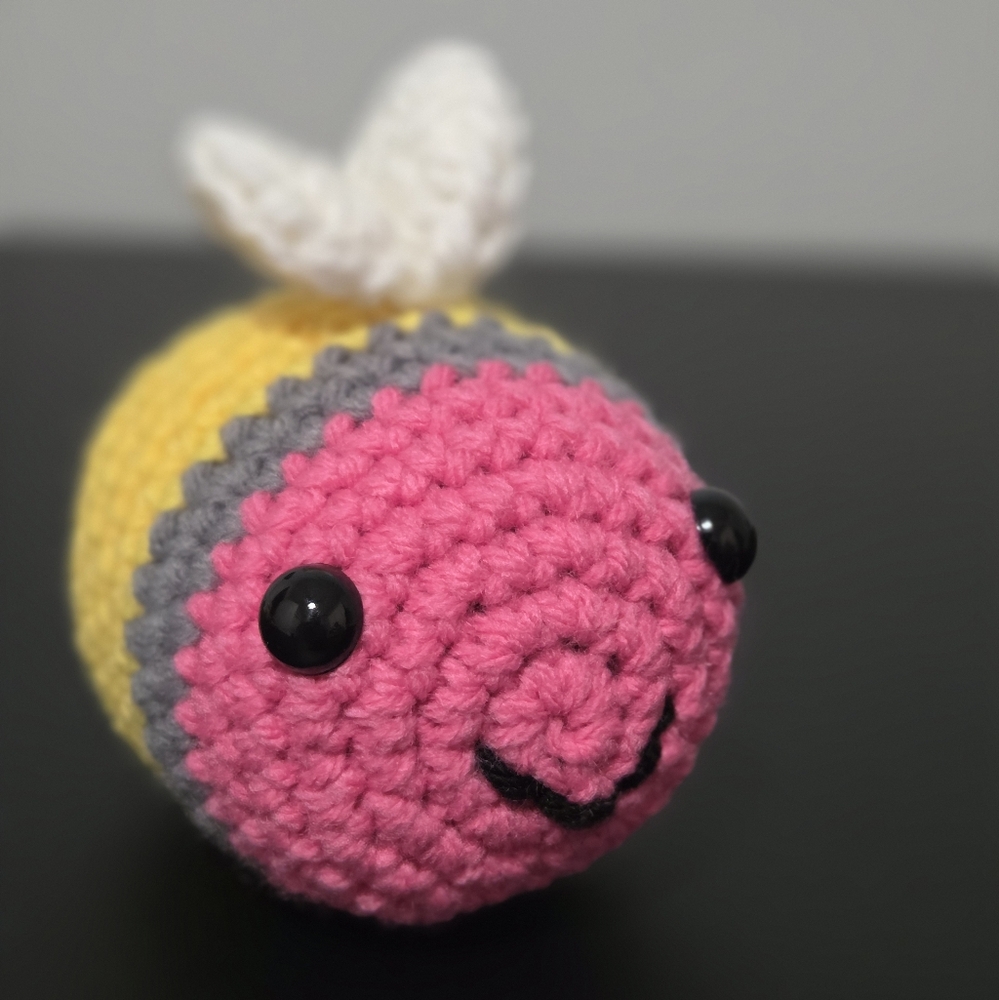 Handmade Crochet Ms Penny The Pencil Bee Plushie